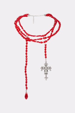 AKIRA Trippie Cross Necklace