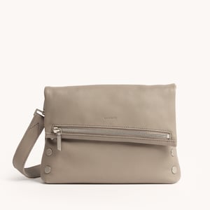 Hammitt VIP Pewter Pebble Brushed Silver Med