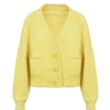 Ingleton Crop Cardigan in Lemon
