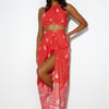 Boldest Move Maxi Skirt Red