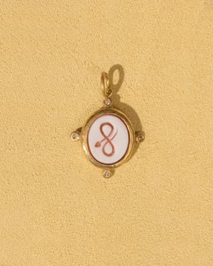 Sardonyx Ouroboros - 14k Yellow Gold