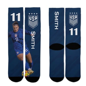 For Bare Feet Wilson 11 Slash Navy Socks / L