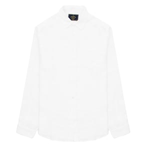 Portuguese Flannel L/S Linen Shirt White
