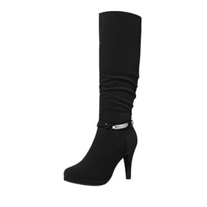 DREAM PAIRS Knee High Platform Heel Boots
