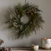 nkuku Taraji Wreath | Christmas Decorations | One Size | Natural & Moss