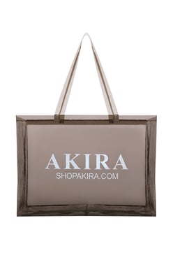 AKIRA PVC Xxl Shopping Bag Clear | Black