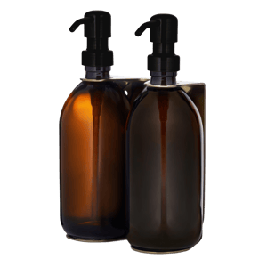 Gold Double Wall Mounted Soap Dispenser