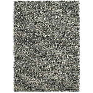 Rocks Shaggy Wool Rug Grey - 160x230cm
