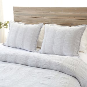 Nantucket Grey Cotton King Matelasse