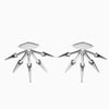 Jeulia "It's Cool" Unique Sterling Silver Earrings