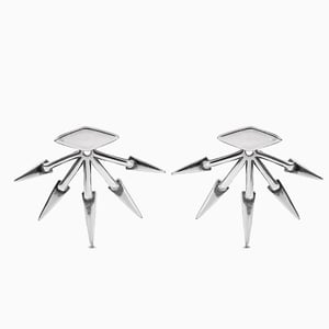 Jeulia "It's Cool" Unique Sterling Silver Earrings