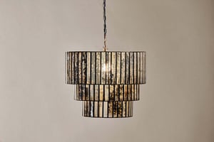nkuku Shanaya Mottled Glass Chandelier | Lights | One Size | Antique Bronze