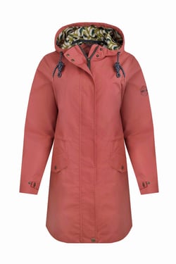 Weird Fish Delara Showerproof Jacket Desert Rose Size 8