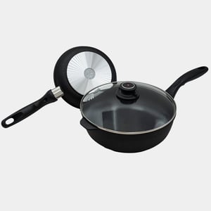 XD Nonstick 8" Fry Pan and 3.8 qt Saute Pan with Glass Lid Set