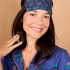 Cotton Eye Mask Navy Hummingbird - Navy