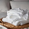 White 100% Cotton Waffle Towels