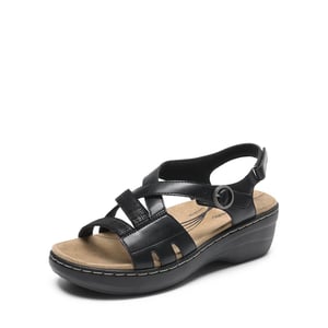 DREAM PAIRS Open Toe Arch Support Wedge Sandals