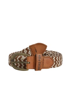 Weird Fish Aspen Braided Stretch Belt Natural Size S/M