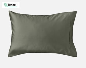 QE Home 500TC Eucalyptus Luxe TENCEL™ Lyocell Sheet Set Pillowcases in Bonsai Green (Set of 2), King