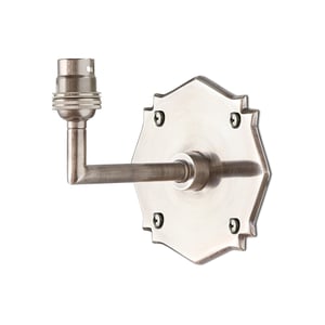 single insignia wall fitting in antique silver