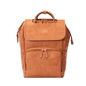 La Madison Large - New Parent Diaper Backpack - la brown