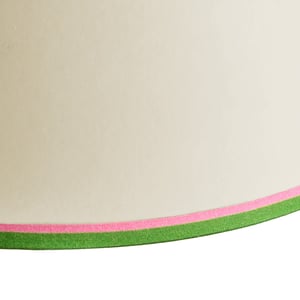 25cm empire shade in cream card with pink duo tape