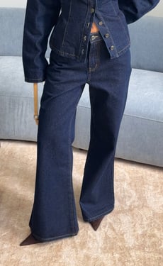 Heath Jeans (Navy Blue Denim) - US 2 / Tall