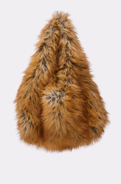 AKIRA Really Like That Faux Fur Mini Tote | Brown