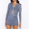 Inspired By Me Mesh Top Grey