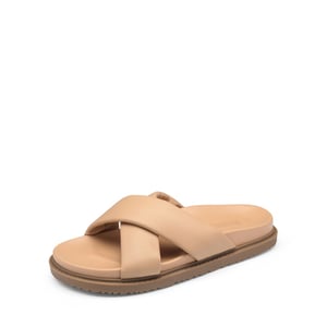 DREAM PAIRS Open Toe Crisscross Slide Flat Sandals