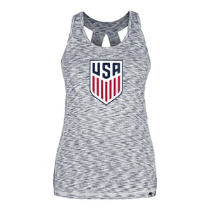 Women's New Era USMNT Navy Space Dye Tank Top / 2X