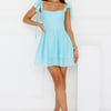Sea Sunshine Mini Dress Aqua