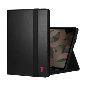 iPad Air 11" Leather Case (M2/M3) - Black with Red Detail