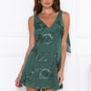 Lemon Drop Mesh Mini Dress Teal