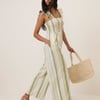 Green & Blue Striped Maya Jumpsuit
