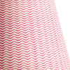 12cm tall tapered shade in hot pink ripples hand painted card