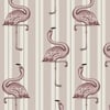 FLAMBOYANCE Wallpaper - Off White & Macaroon Pink
