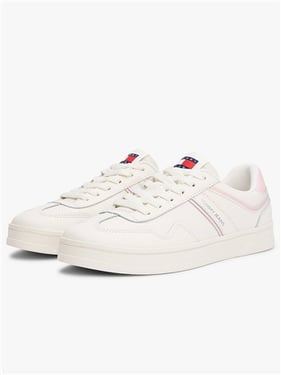 Tommy Jeans Womens The Greenwich Colour-Pop Trainers - Ivory - 36