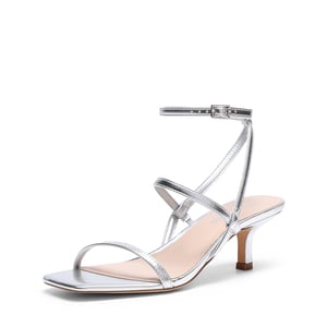 DREAM PAIRS Women   s Strappy Kitten Heel Sandals