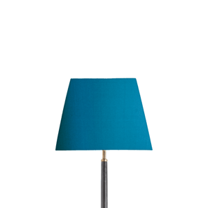 30cm tapered square lampshade in peacock dupion silk