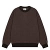 Kappy Ringer Round Wool Knit Brown