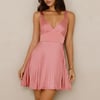 Dance Session Satin Mini Dress Pink