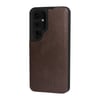 Galaxy S24 Leather Bumper Case - Dark Brown