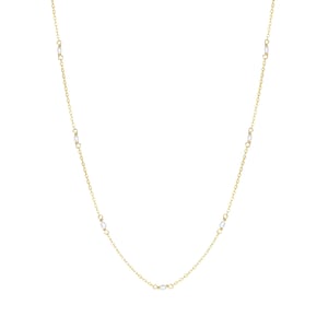Pearl Chain Necklace Sterling Silver