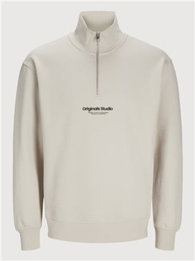 Jack & Jones Junior Vesterbro Quarter Zip Sweat - Moonbeam - 14Y