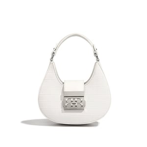 Jeulia Retro Saddle Bag Crocodile print Moon Bag Luxury Hobo Bags