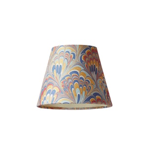 18cm pendant shade in gold piave hand made marbled paper