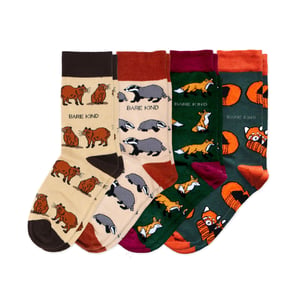 Earthy 4 Pack Bamboo Sock Set | UK Adult 7-11