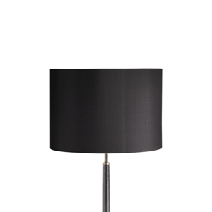 35cm drum shade in raven dupion silk