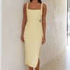 Radio Waves Maxi Dress Yellow